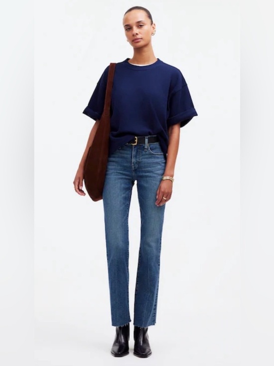 Madewell Denim - Madewell mid rise kick out jeans